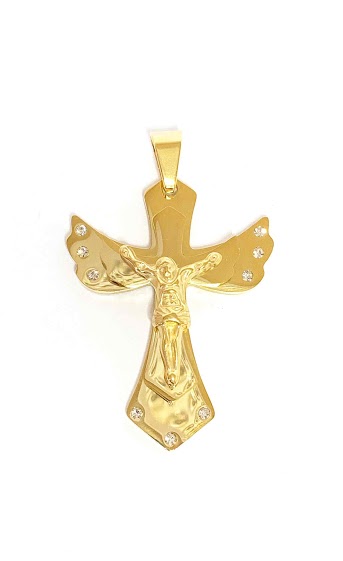 Großhändler Z. Emilie - Cross with Jesus Christ steel pendant