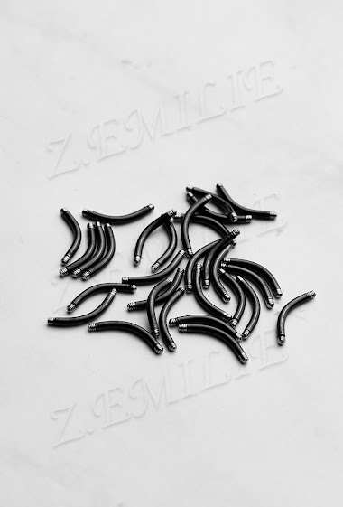 Grossiste Z. Emilie - Piercing accessoire barre arcade 1.2x8mm