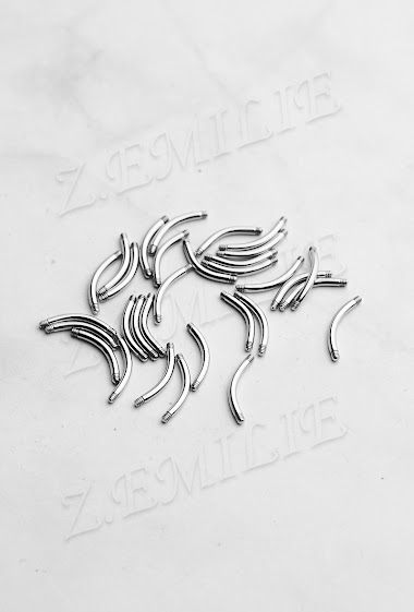 Wholesaler Z. Emilie - Piercing accessory bar 1.6x12mm