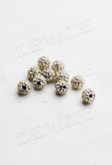 Wholesaler Z. Emilie - Piercing accessory ball  shamballa 1.6x6mm