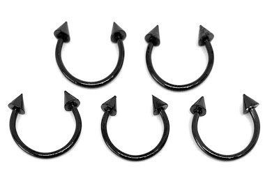 Wholesaler Z. Emilie - Pike horse shoes universal ring piercing 1.2x10mm