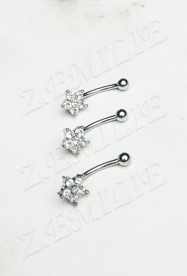 Wholesaler Z. Emilie - Flower arch piercing 1.2x10mm