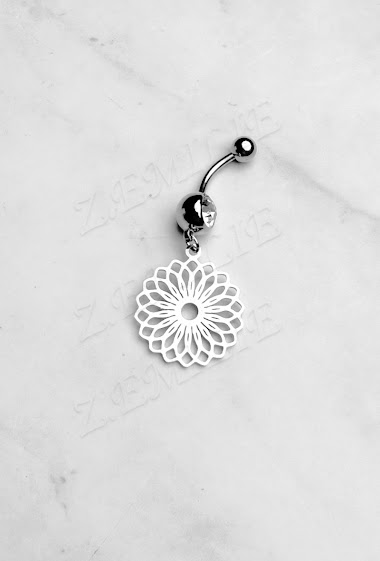 Großhändler Z. Emilie - Mandala flower belly button piercing