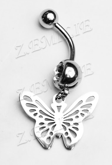 Wholesaler Z. Emilie - Butterfly belly button piercing