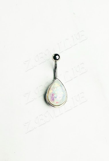 Grossiste Z. Emilie - Piercing nombril pierre opale