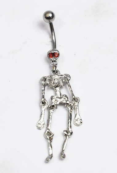 Wholesaler Z. Emilie - Skeleton belly button piercing