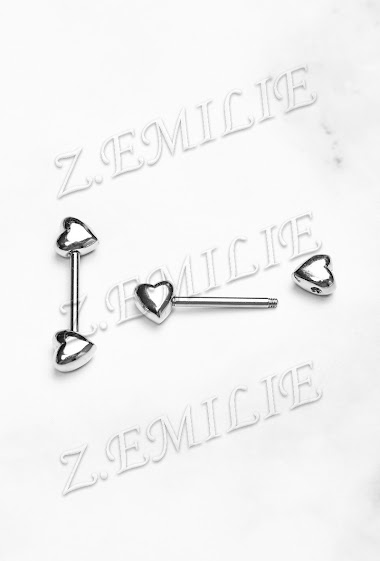 Wholesaler Z. Emilie - Haert nipple piercing