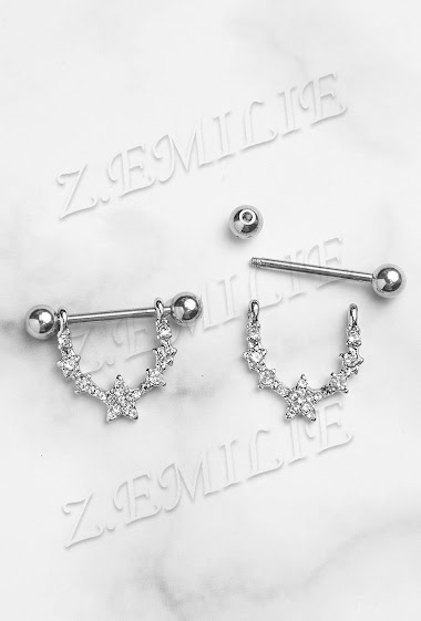 Wholesaler Z. Emilie - Star Nipple piercing