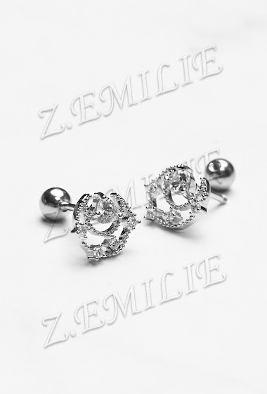 Wholesaler Z. Emilie - Zirconium moon and star tragus and helix piercing