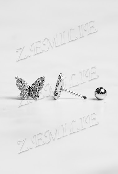 Grossiste Z. Emilie - Piercing tragus et helix papillon