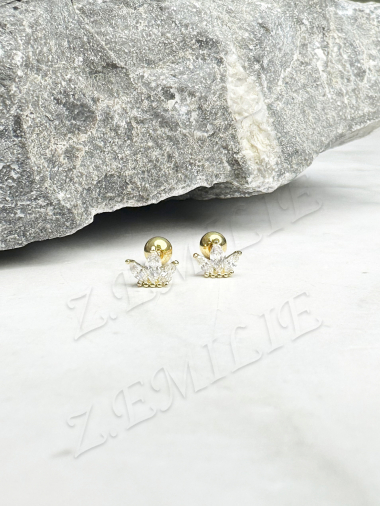 Wholesaler Z. Emilie - Zirconium tragus and helix piercing