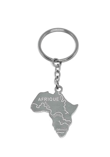 Großhändler Z. Emilie - Africa steel key ring