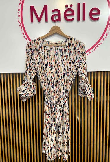 Wholesaler Z-One - Dress with flower print BIG SIZE