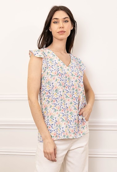 Grossiste Z-One - T-shirt à imprimé fleurs