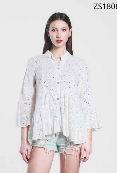 Wholesaler Z STUDIO - English embroidery blouse