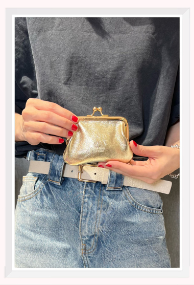 Wholesaler Z & Z - Iridescent leather purse