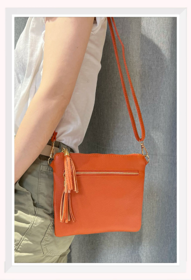 Wholesaler Z & Z - Grained leather shoulder bag