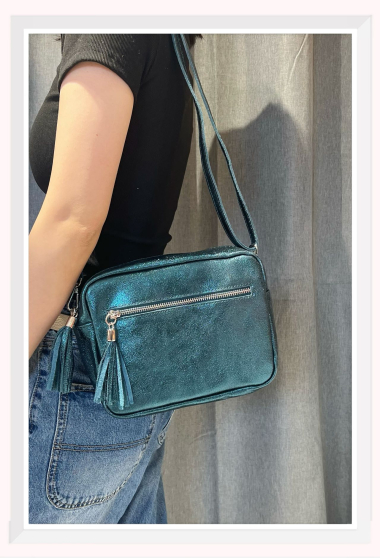 Wholesaler Z & Z - Iridescent leather shoulder bag