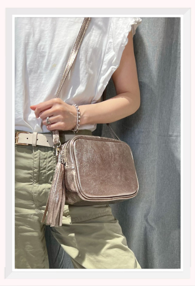 Wholesaler Z & Z - Iridescent leather shoulder bag