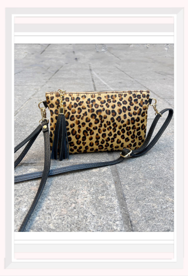 Grossiste Z & Z - Sac à bandoulière en cuir motif animalier