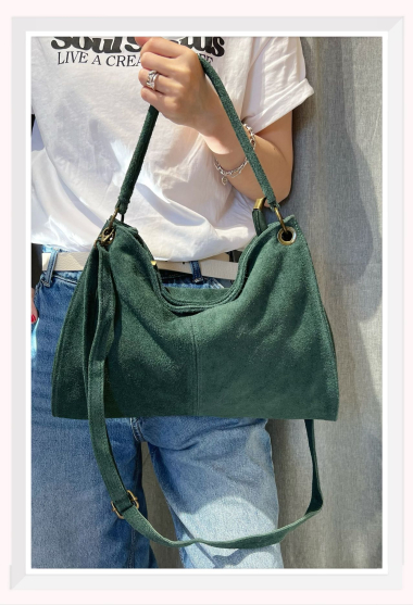 Wholesaler Z & Z - Medium suede shoulder bag