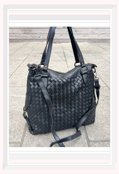 Wholesaler Z & Z - Washed leather handbag