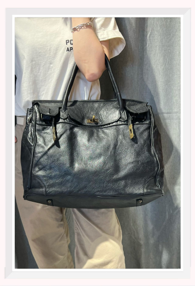 Wholesaler Z & Z - Washed leather handbag