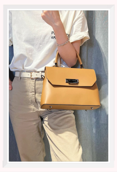 Wholesaler Z & Z - Medium-sized smooth leather handbag
