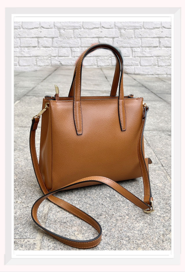 Wholesaler Z & Z - Leather handbag, rigid style