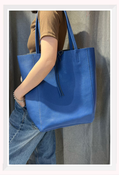 Wholesaler Z & Z - Leather shopper bag