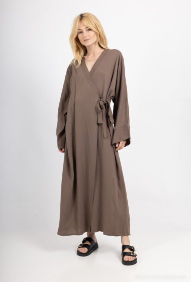 Grossiste ZABULON 3 - Robe porte feuille imitation lin