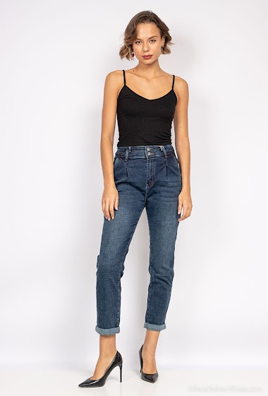 Wholesaler Zac & Zoé - Mom fit jeans with details braided