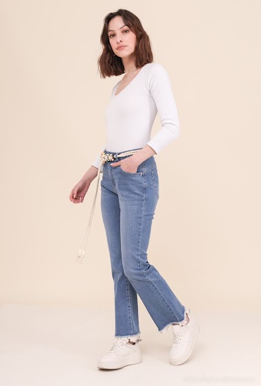 Großhändler Zac & Zoé - Ausgefallene Mini-Jeans mit Flair-Schnitt