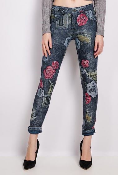 Wholesaler Zac & Zoé - Reversible printed jeans