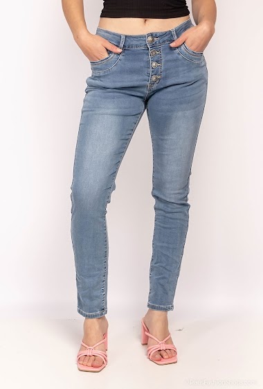 Grossiste Zac & Zoé - Jeans slim avec boutons chics