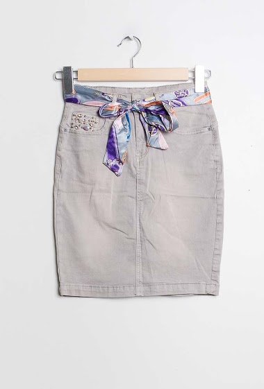 Wholesaler Zac & Zoé - Skirt with scarf belt
