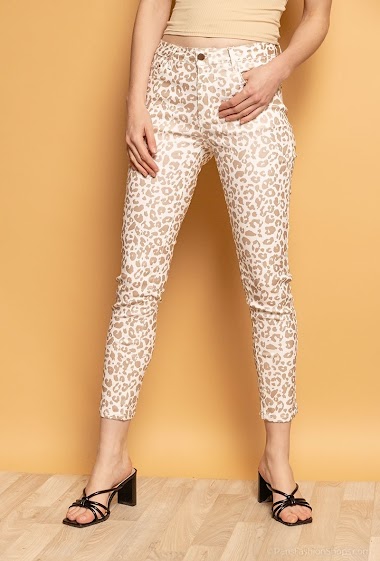 Grossiste Zac & Zoé - Pantalon à imprimé léopard très elastique