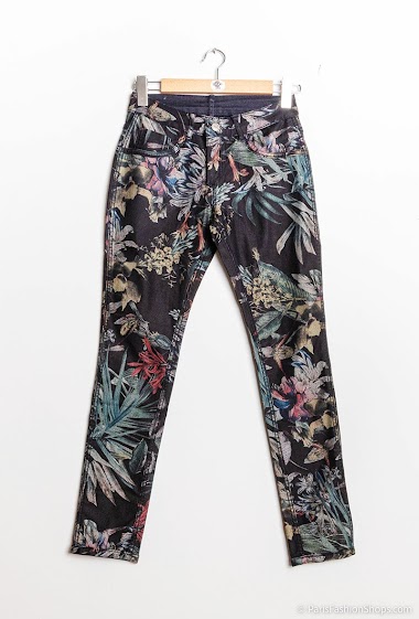 Wholesaler Zac & Zoé - Reversible jeans with flower print