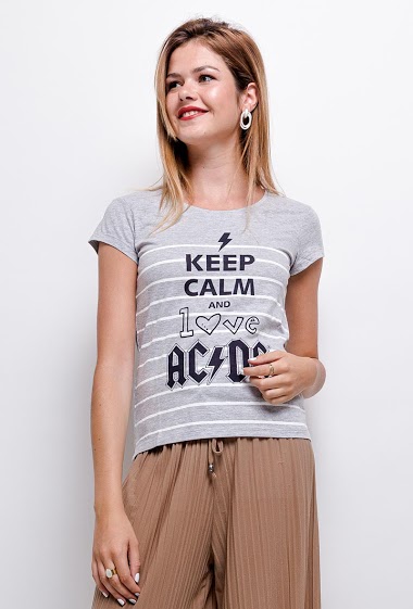 Wholesaler Zac & Zoé - T-shirt with print and message