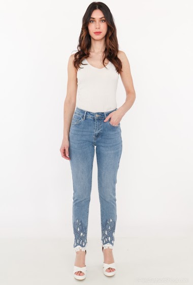 Wholesaler Zac & Zoé - Embroidered jeans
