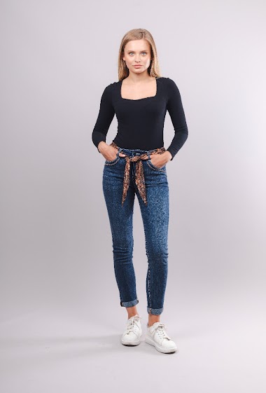 Wholesaler Zac & Zoé - Slim jeans with belt