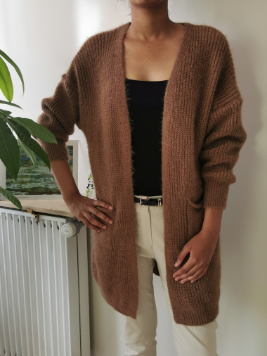 Wholesaler Zafa - Fluffy knit cardigan