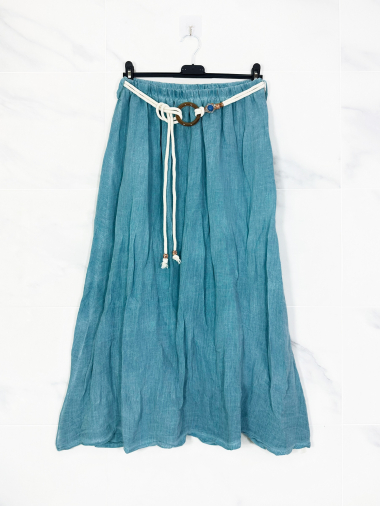 Wholesaler Zafa - Faded skirt with belt.