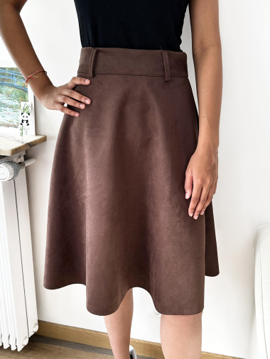 Wholesaler Zafa - Suede skirt