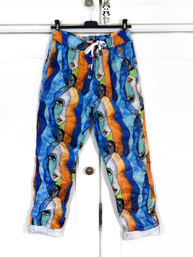 Wholesaler Zafa - Jogging pants with button, printed