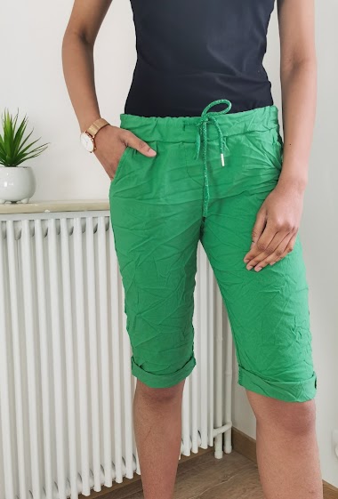 Wholesalers Zafa - Cropped pants with side pockets