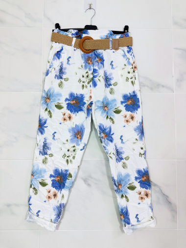 Wholesaler Zafa - Cropped jogging pants with stretch waistband