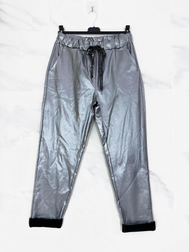 Wholesaler Zafa - Metallic pants with button