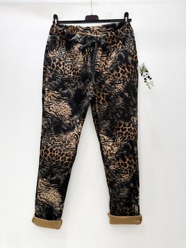 Wholesaler Zafa - Printed suede pants