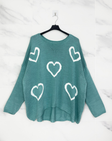 Wholesaler Zafa - Heart sweater